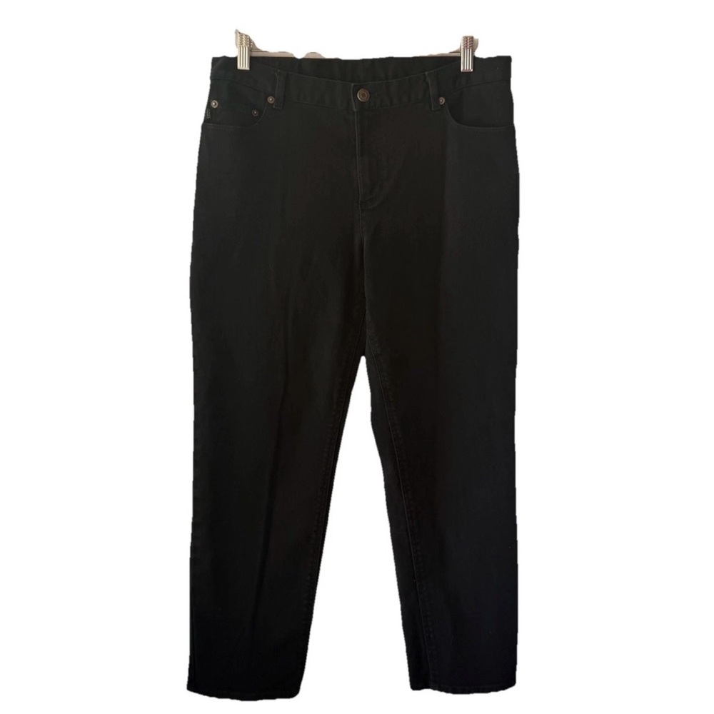 Lauren Jeans Company Ralph Lauren Black Denim Women’s Size 14P